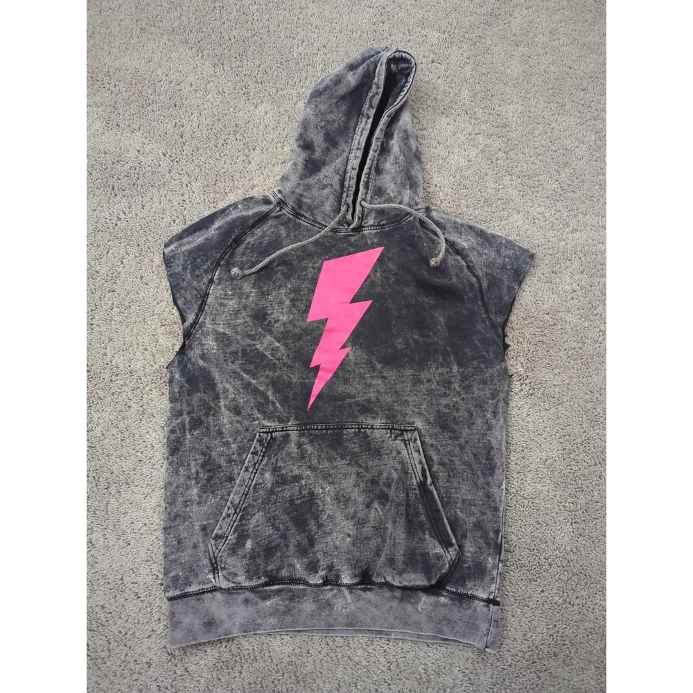 NRG Dance Project 2024 Tour Hoodie Mens‎ M Lane Seven Gray Tie Dye Cutoff